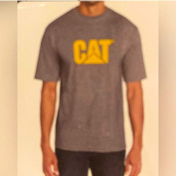 CAT Caterpillar Men's Workwear Relaxed Fit T Shirt Gray Size XL - new with tag - Picture 2 of 2